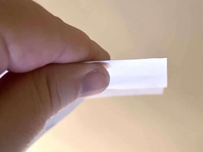most clear coat is thinner than a sheet of paper