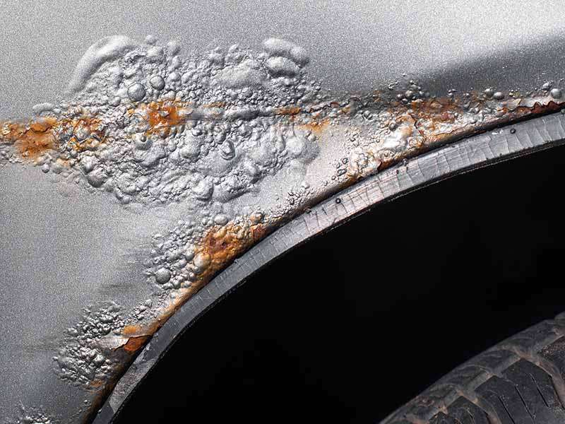 how long does it take a car scratch to rust
