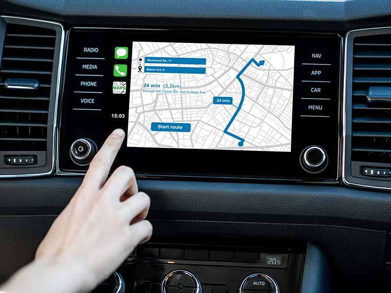 how to clean car touch screen